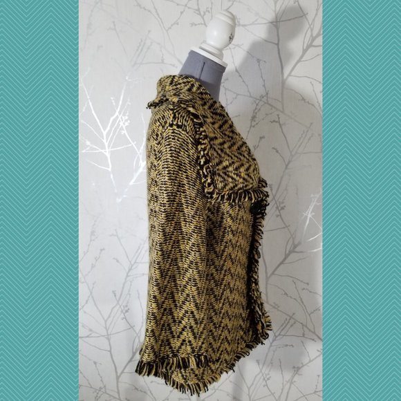 Attitude Chunky Knit Acrylic Alpaca Blend Cardigan - Picture 3 of 5